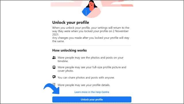 Facebook - Unlock Your Profile
