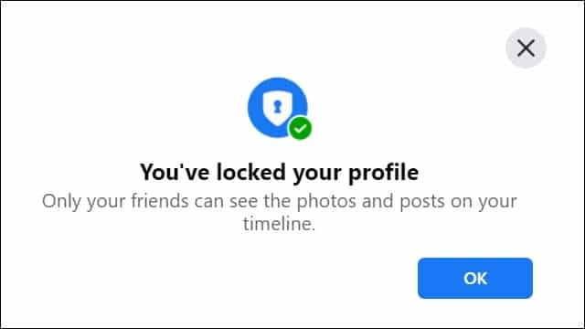 Facebook - Lock Your Profile