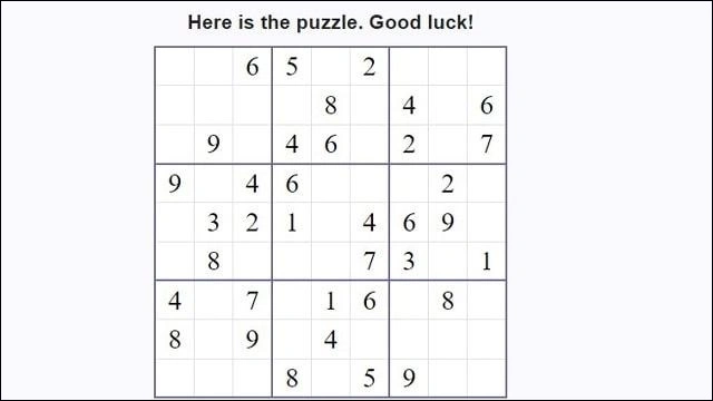 Web Sudoku